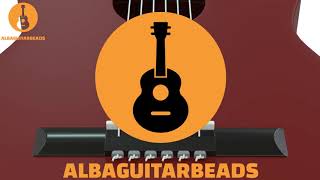 Instructions video of how to tie the ALBA GUITAR BEADS string tie to a classical and flamenco guitar