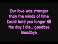 Kate Ryan - Goodbye (Lyrics)