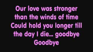 Kate Ryan - Goodbye (Lyrics)