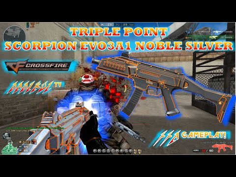 Redeeming The Scorpion EVO3A1 Noble Silver + FFA Triple Point GamePlay! CrossFire Philippines!