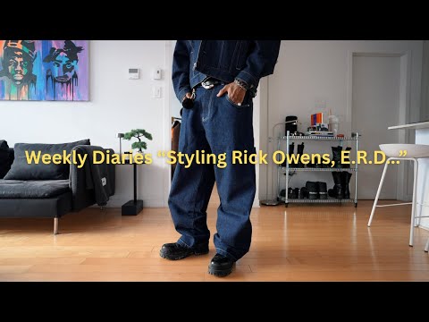 Weekly Diaries "Recently Styled Items f/t Rick Owens, ERD, vêtements"