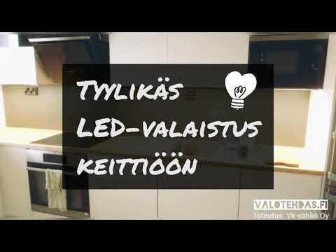 Keittiövalaistus LED-nauhalla