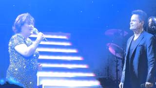 This is the Moment Donny Osmond  with Susan Boyle.O2 London