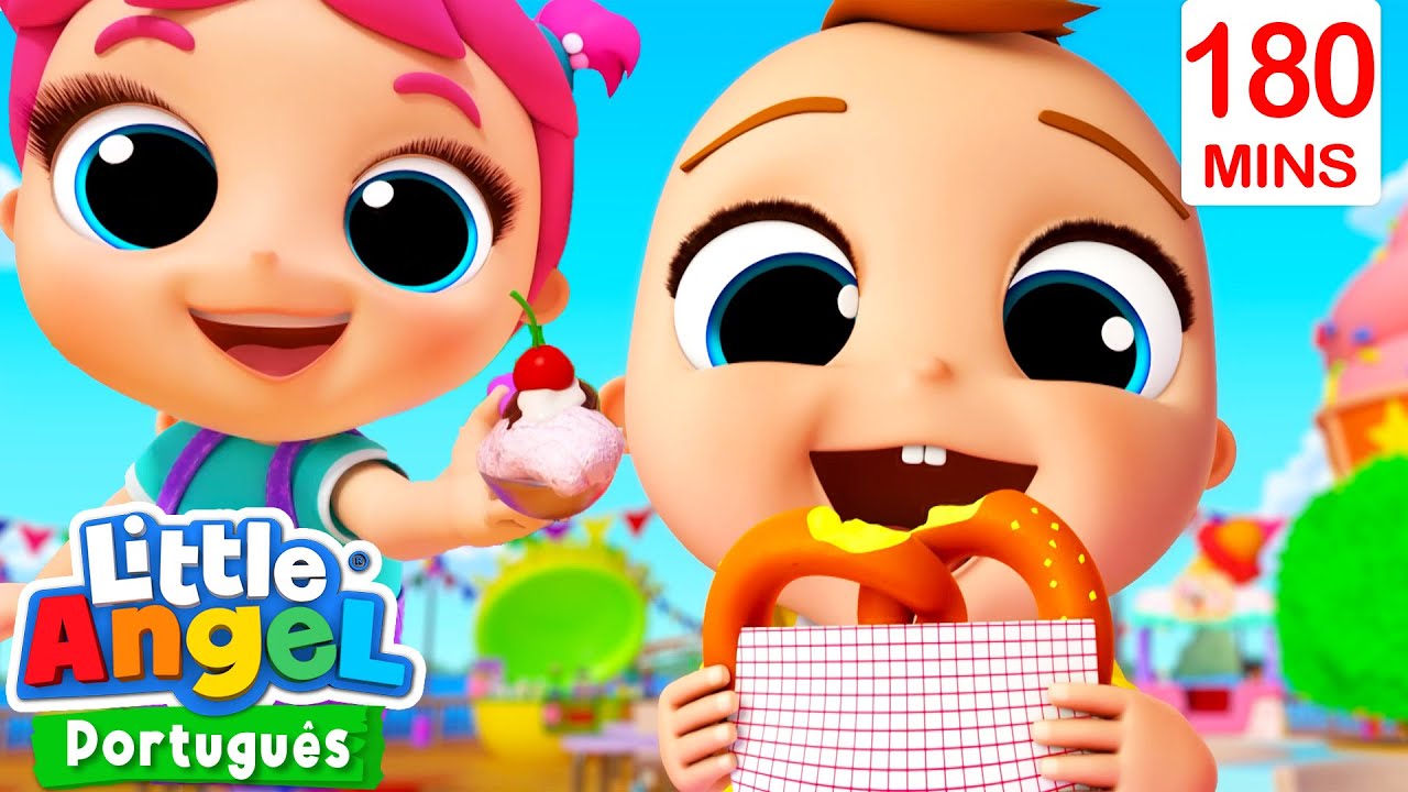 Joãozinho Descobre Novos Sabores! | 3 HORAS DE LITTLE ANGEL BRASIL! | Músicas Infantis em Português