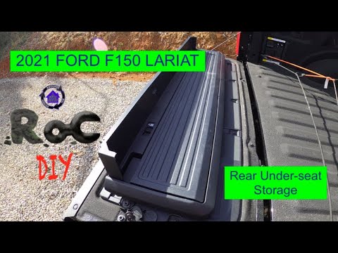 2021 Ford F150 Lariat: Rear, Under-seat, Partitioned Lockable Storage. Part I