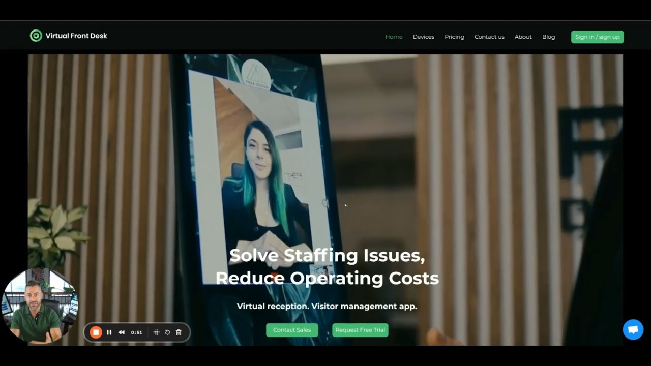 Virtual Front Desk presentation demo.