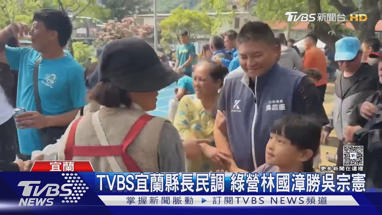 影音/無論三腳督或2人對決 TVBS宜蘭縣長民調:林國漳贏吳宗憲