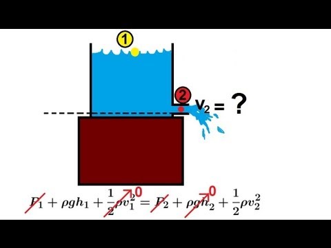 Physics 34  Fluid Dynamics (4 of 7) Bernoulli's Equation