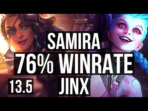 SAMIRA & Blitz vs JINX & Thresh (ADC) | 76% winrate, 21/2/9, Legendary | KR Diamond | 13.5