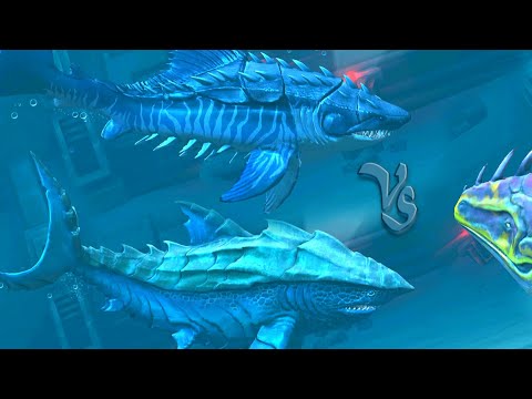 MEGALODON Vs MEGARCHELON SUPER COOL FIGHTING WITH STRONG OPPONENTS | JURASSIC WORLD THE GAME