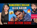 Dangerous Khiladi Allu Arjun Best Action Scene South Indian Hindi Dubbed Best Action Scene REACTION