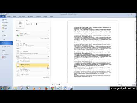 Microsoft Office Word 2010 Minimize and Maximize the Ribbon