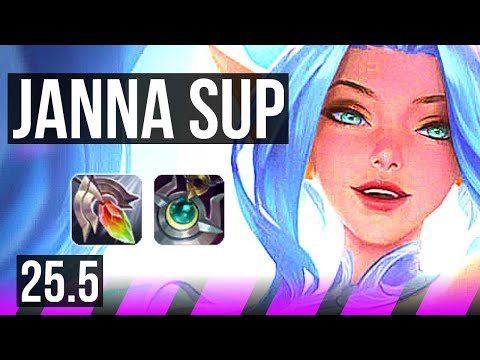 JANNA & Jinx vs YUUMI & Ezreal (SUP) | 1/1/16 | NA Grandmaster | 25.5