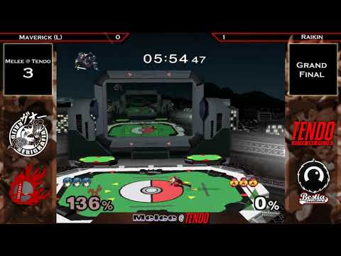 Melee @ Tendo #3 SSBM - Maverick (Marth) vs Raikin (Sheik) - Smash Melee Grand Final