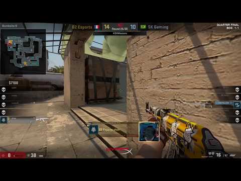 G2-vs-SK. fallen wins a crucial 1v1 over shox Mirage. DreamHack Masters Malmö 2017