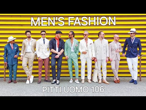 Elegant Men's Fashion. Pitti Uomo 106.