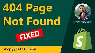 How to Fix 404 Page Not Found on Shopify ✅ Shopify SEO