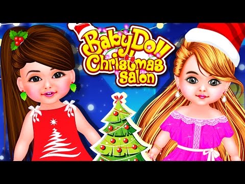Baby Doll Christmas Salon Dress Up Game Video