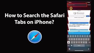 How to Search the Safari Tabs on iPhone?
