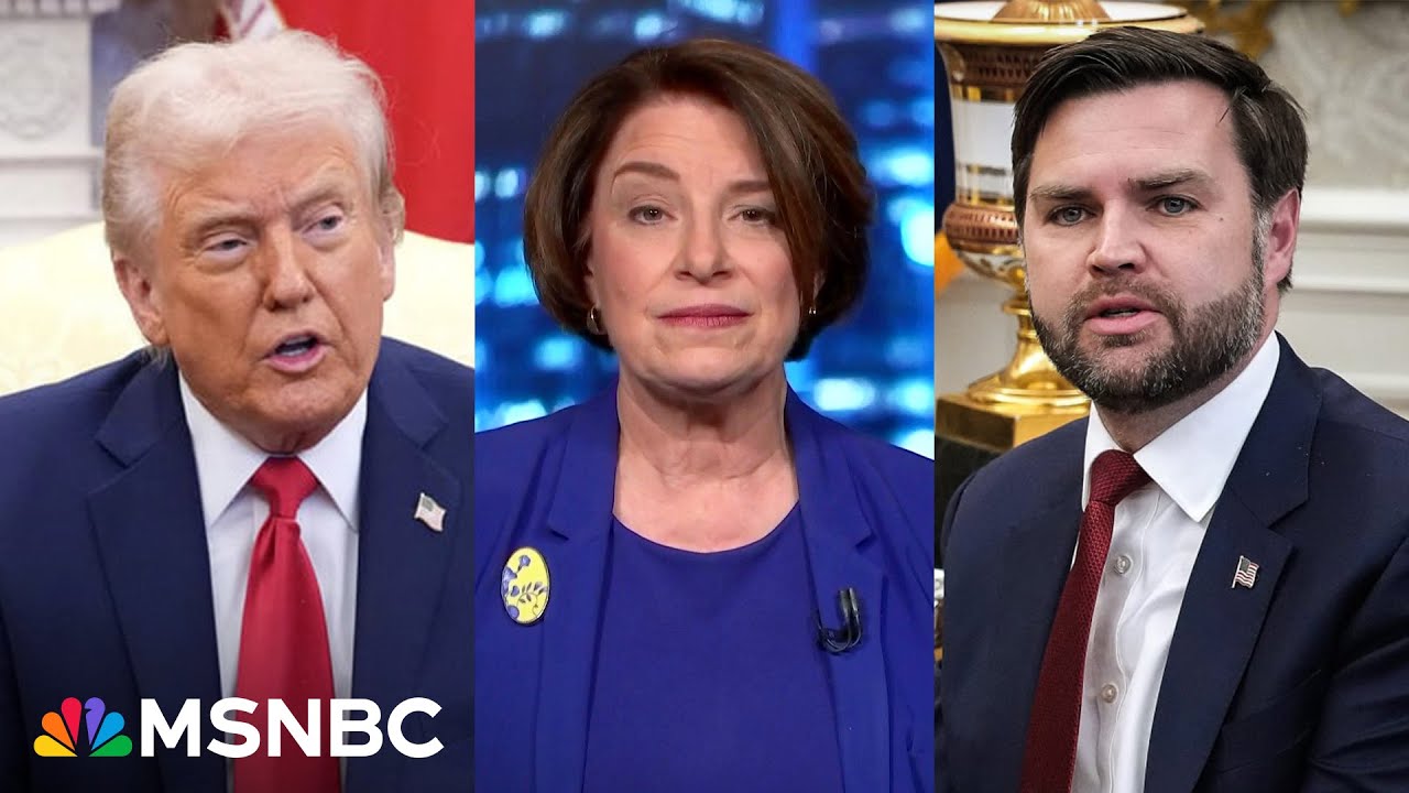 'I was horrified!': Sen. Klobuchar condemns GOP backing Trump and Vance attacks on Zelenskyy