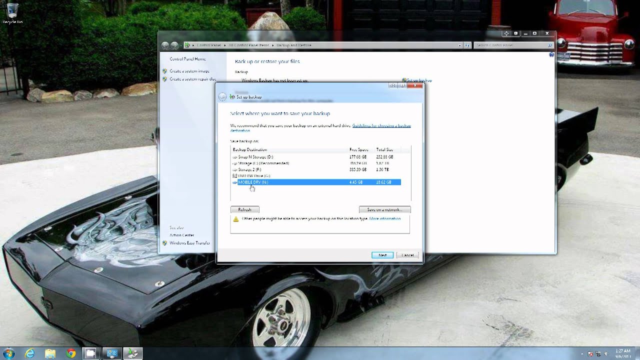 How To Make Proper Backups using Windows 7 Backup Utility