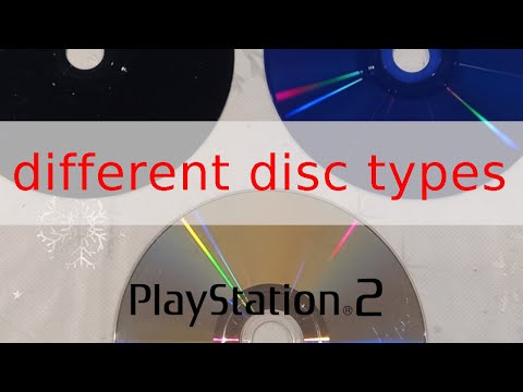 Sony PS2 Disc Types (Black, Blue, Silver, CD & DVD)