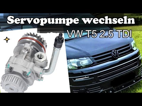 Changing the power steering pump VW T5 (Quick Guide)