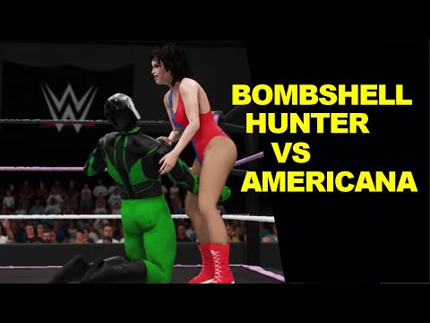 GLOW 1985 Americana vs Bombshell Hunter - Mixed Match