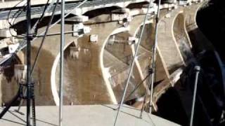 Water Spilling over Big Bear Dam 02-02-11