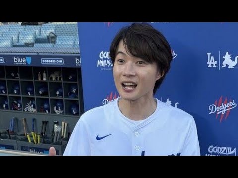 神木隆之介、”捕手”山本由伸へノーバウンド投球！ドジャースタジアム大歓声、ボールも『ゴジラ－0．0』の思いも届いた