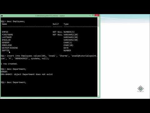 Oracle SQL Insert Statement
