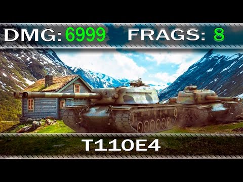 World Of Tanks | T110E4 | 6999 Damage | 8 Kills | Священная долина – Стандартный бой #9