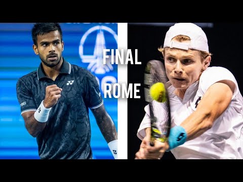 Sumit Nagal VS Jesper De Jong | ATP Challenger Rome 2023 | Final