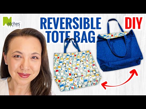 How to Make a Simple Reversible  Lined Tote Bag