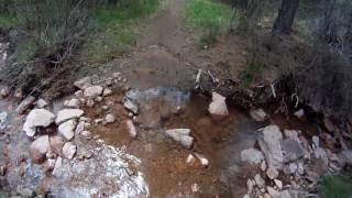 Creek crossings on the southwest side of the Falcon Loop