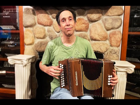 CASTSTUDGWW - Walnut Castagnari Studio Diatonic Button Accordion DG MM 21 8 $2799