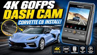 4K 60FPS Dash Cam in My Corvette C8 –VIOFO A329 Full Install