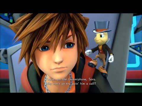 Kingdom Hearts 3 Space Jiminy Cricket - Space Travel Cutscene