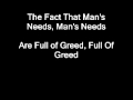 The Cribs-Men's Needs Lyrics
