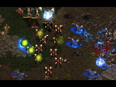Bisu (P) v Larva (Z) on Fighting Spirit - StarCraft  - Brood War REMASTERED