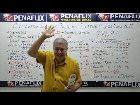 Concurso Soldado PM-CBM - BAHIA - VÍDEO 1 - Tudo que você precisa saber para a sua aprovação.