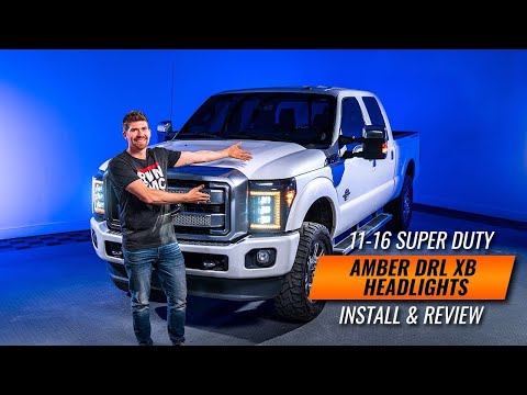 Amber DRL Option for the 2011-2016 Ford Super Duty Morimoto XB LED Headlights | Headlight Revolution