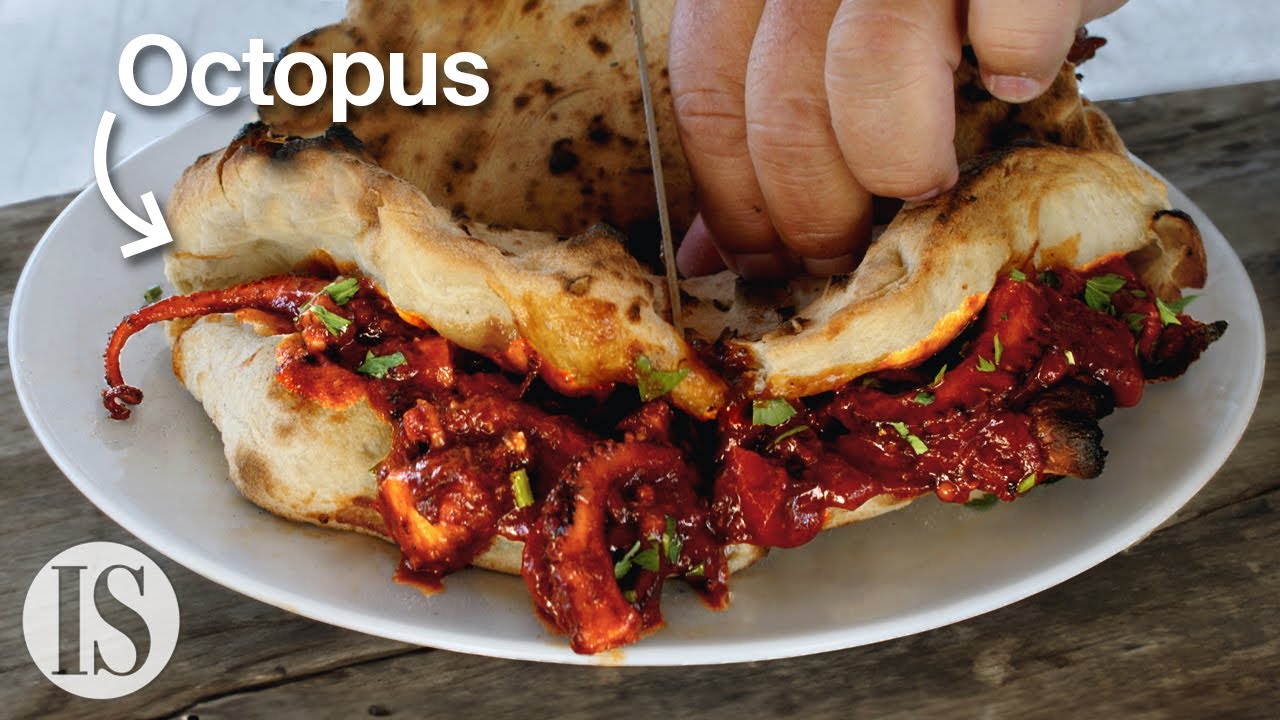 The legendary focaccia stuffed with octopus