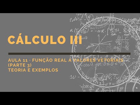 Cálculo III - Aula 11 - Função Real a Valores Vetoriais (Parte 3)
