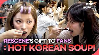 [K-POP] RESCENE Serves Hot Korean Soup to Fans at Dawn! 🥣 #RESCENE #Kpop