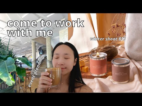 COME TO WORK WITH ME || launch event planning & winter shoot bts