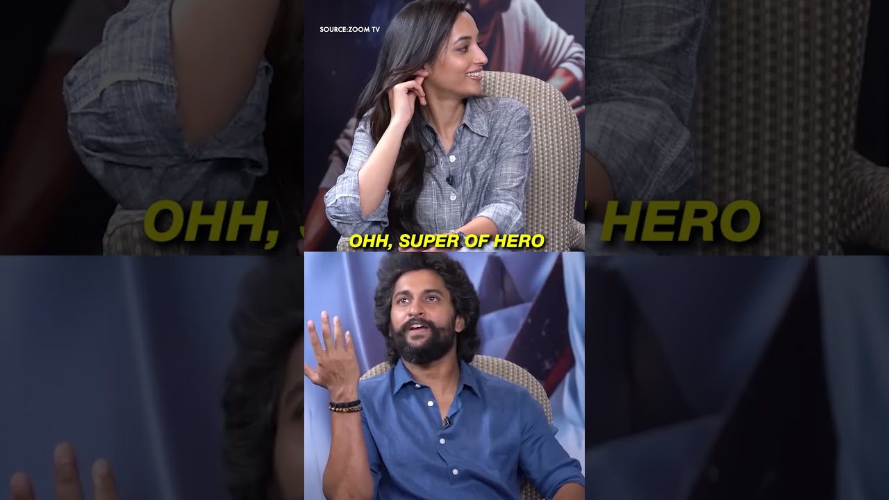 Nani와 Srinidhi의 재미있는 슈퍼히어로 대화 😂🔥