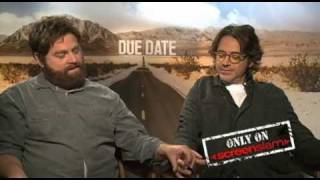 Robert Downey Jr. and Zach Galifianakis funny DUE DATE Interview | ScreenSlam