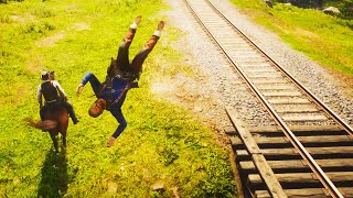 RDR 2 EPIC MOMENTS & FAILS! (Red Dead Redemption 2 Ragdolls Funny Moments Compilation)
