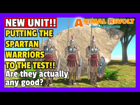 NEW! Putting the Spartan Warriors to the test! | Animal Revolt Battle Simulator